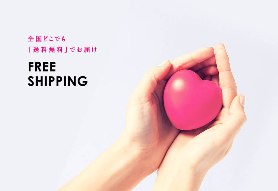 全国どこでも「送料無料」でお届け「FREE SHIPPING」