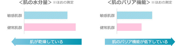 バリア機能と肌の水分量の関係