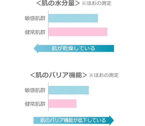 バリア機能と肌の水分量の関係