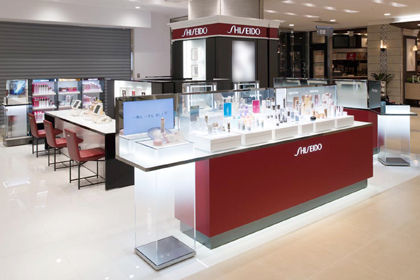 東武栃木店 １階化粧品売場 資生堂カウンター 資生堂の化粧品 コスメ ワタシプラス 資生堂