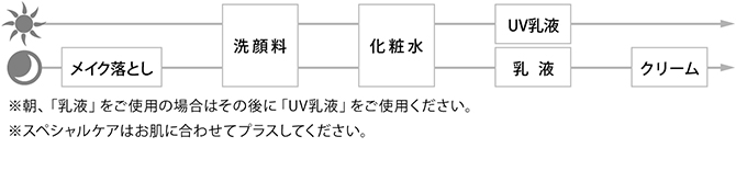 お手入れの順序