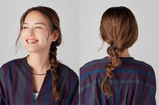 「デコボコ三つ編み」が可愛い♪ゴム1本&1分で完成の超簡単ヘアアレンジ
