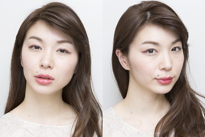 カラーアイラインは赤が使える。モード顔も色っぽ顔も思いのまま!