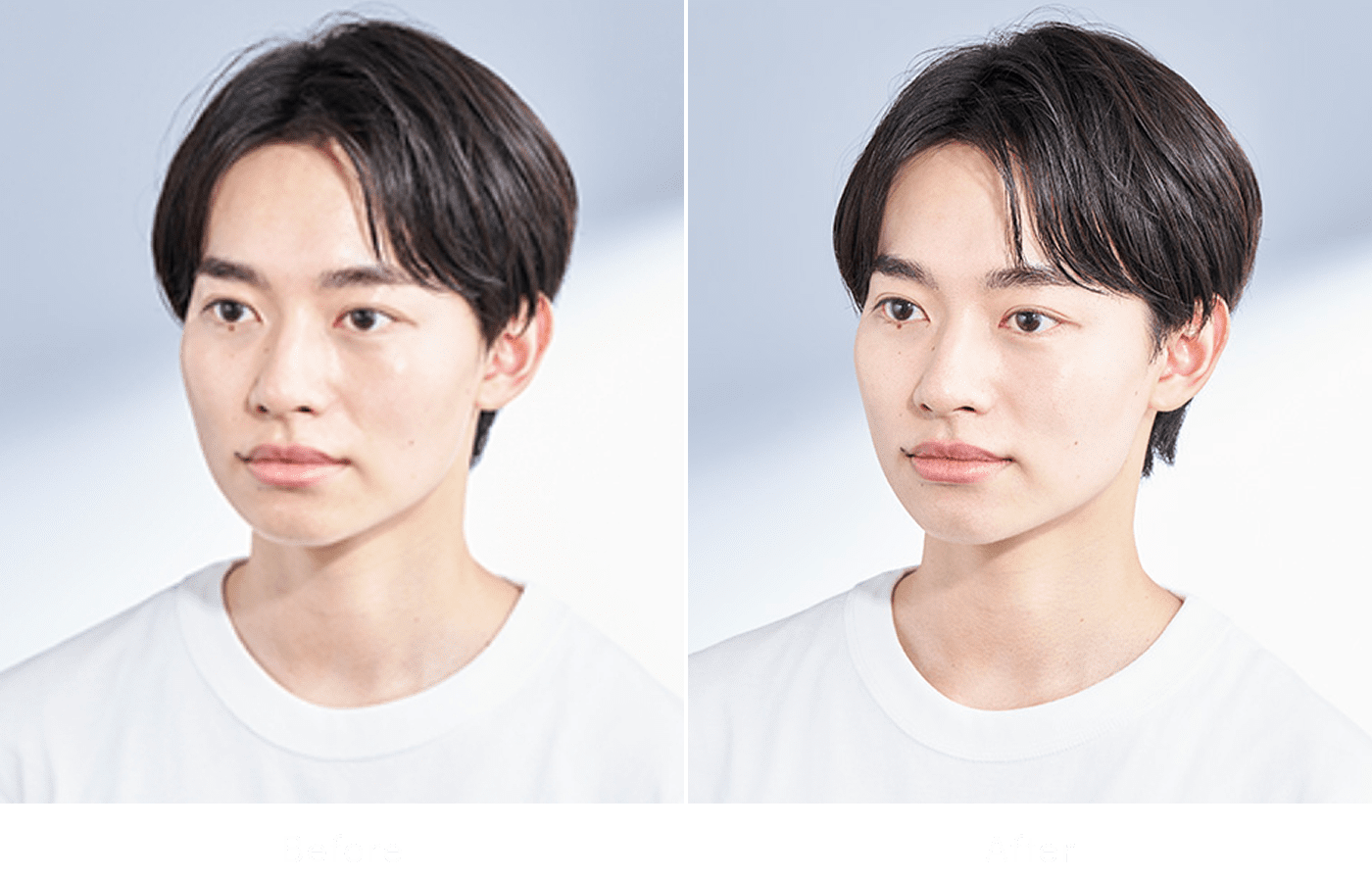 肌のbefore/afterイメージ図