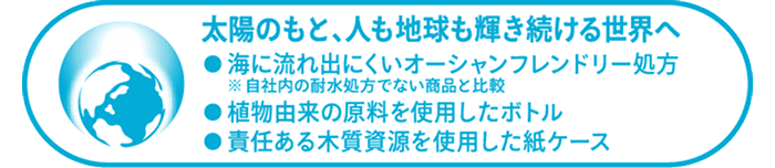 サスティナブルに対する取り組みを説明した文章のイメージ