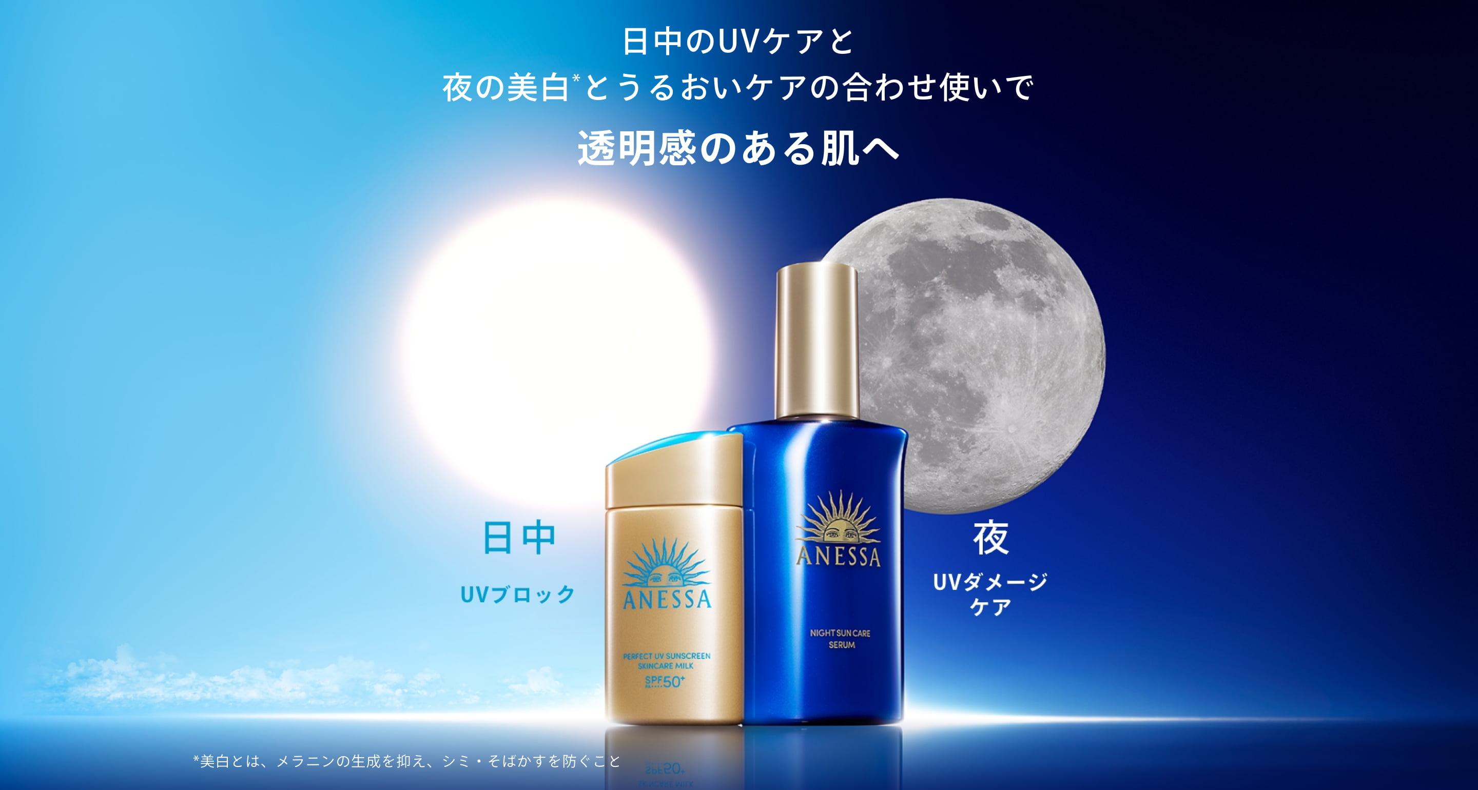 スキンセラム（医薬部外品）｜アネッサ（ANESSA）ブランドサイト｜資生堂