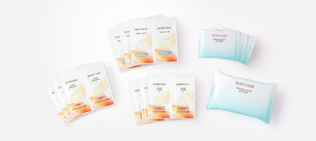 ふきとり化粧液 化粧水 乳液 専用コットン3日間分サンプル ベネフィーク Benefique 資生堂 ふきとり化粧液 化粧水 乳液 専用コットン3日間分サンプル ベネフィーク Benefique 資生堂