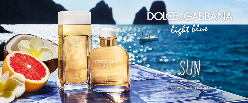 DOLCE & GABBANA light blue SUN LIMITED EDITION THE NEW SUN-KISSED FRAGRANCES