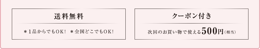 [送料無料：＊１品からでもOK！＊全国どこでもOK！][クーポン付き：次回のお買い物で使える500円(相当)]