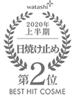 2020上半期-日焼け止め 第2位