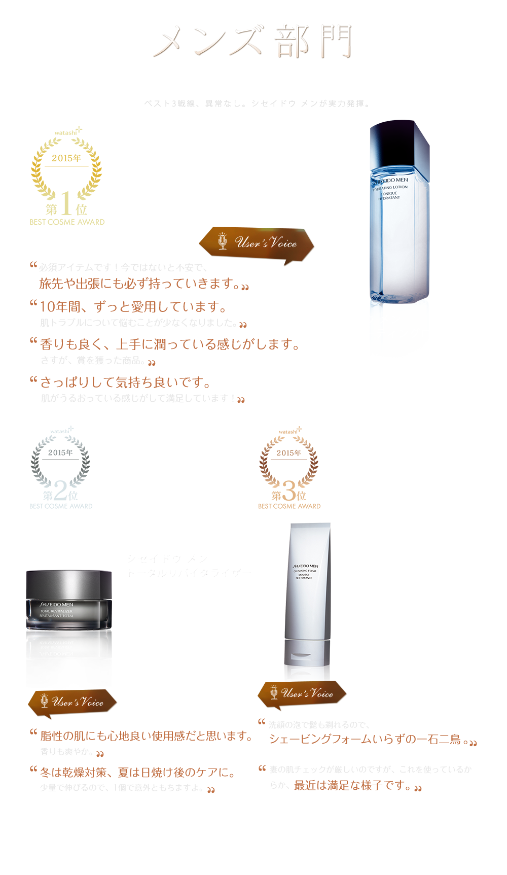 メンズ部門