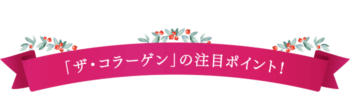 「ザ・コラーゲン」の注目ポイント!