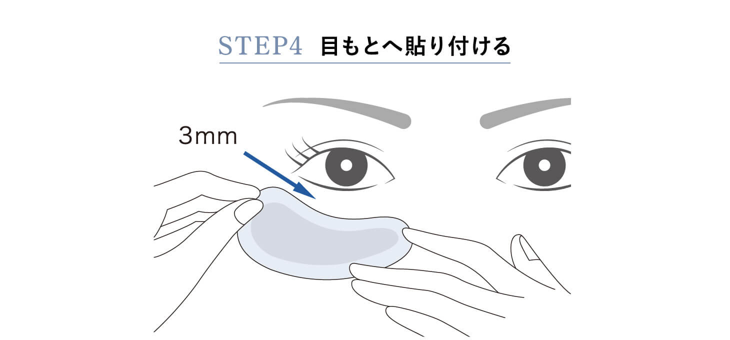 STEP4 目もとへ貼り付ける