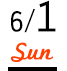 6/1 sun