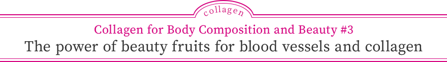 Collagen for Body Composition and Beauty #3 The power of beauty fruits for blood vessels and collagen