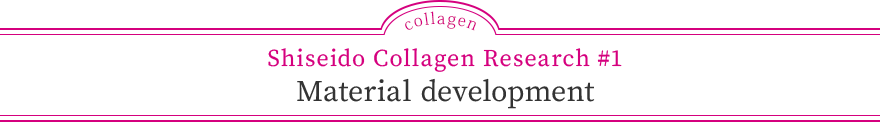 Shiseido Collagen Research #1 Material development