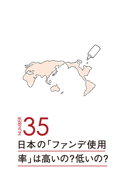 日本の「ファンデ使用率」は高いの？低いの？