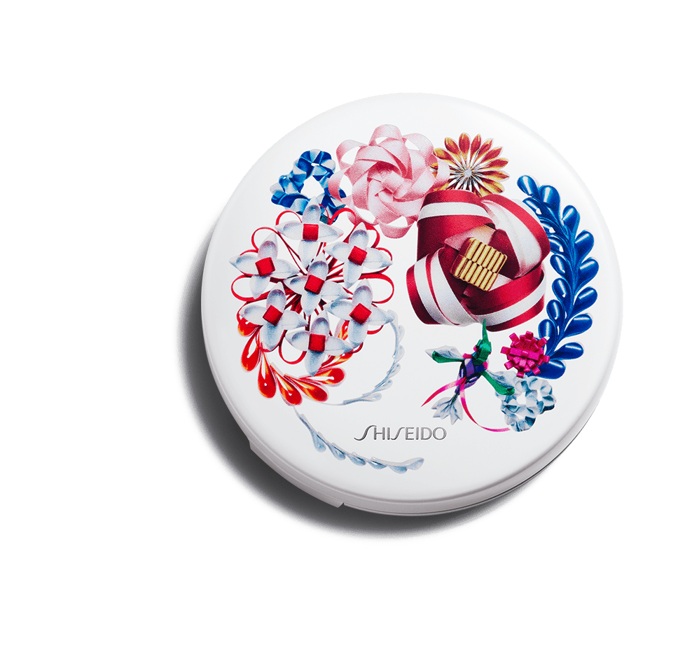 SHISEIDO Cushion Compact Case RIBBONESIA LIMITED EDITION Black / White