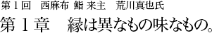 第1回 西麻布 鮨 来主 荒川真也氏 第1章 縁は異なもの味なもの。