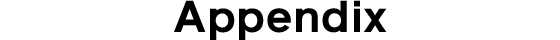 Appendix