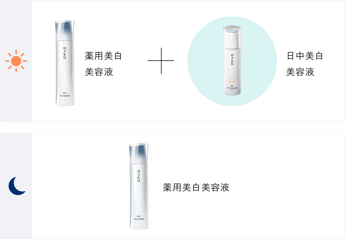 10本 資生堂 HAKU デイブライトニング UV 薬用日中美白美容液UV 薬用 日中美白美容液UV(HAKU デイブライトニングUV