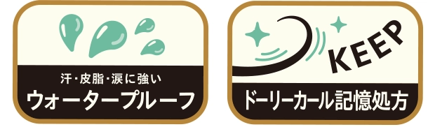 ウォータープルーフ + ドーリーカール記憶処方