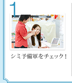 シミ予備軍をチェック！