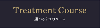 Treatment Couese 選べる2つのコース