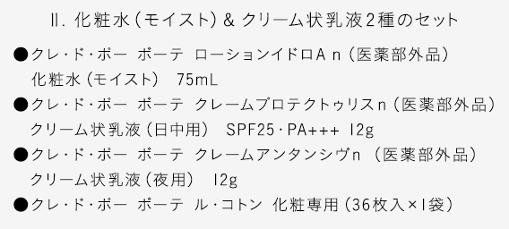 クレ・ド・ポー ボーテ 化粧水＆乳液トライアルセット｜オミセ
