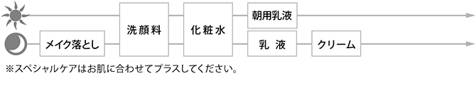 お手入れの順序