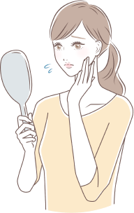 ふと鏡を見た時自分に自信が持てない