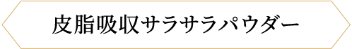 皮脂吸収サラサラパウダー