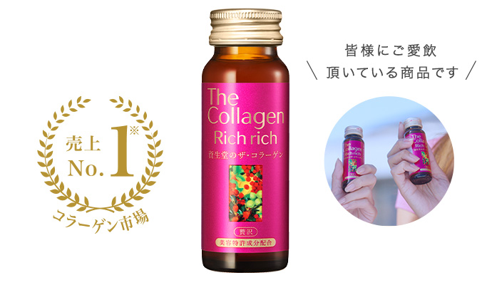 コラーゲン市場 売り上げNo.1 The Collagen Rich rich