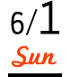 6/1 Sun