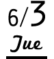 6/3 Tue