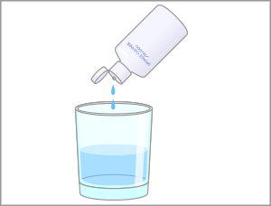 ぬるま湯 200：中性洗剤 1