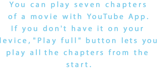 You can play seven chapters of a movie with YouTube App. If you don't have it on your device,