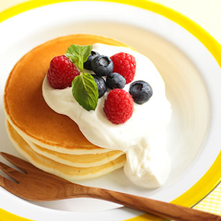 低ＧＩパンケーキ～低脂肪ヨーグルトクリーム添え～