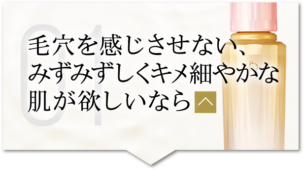 毛穴を感じさせない、みずみずしくキメ細やかな肌が欲しいなら