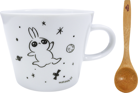 うさぎたんオリジナル マグカップ＆スプーンセット｜ワタシプラス／資生堂
