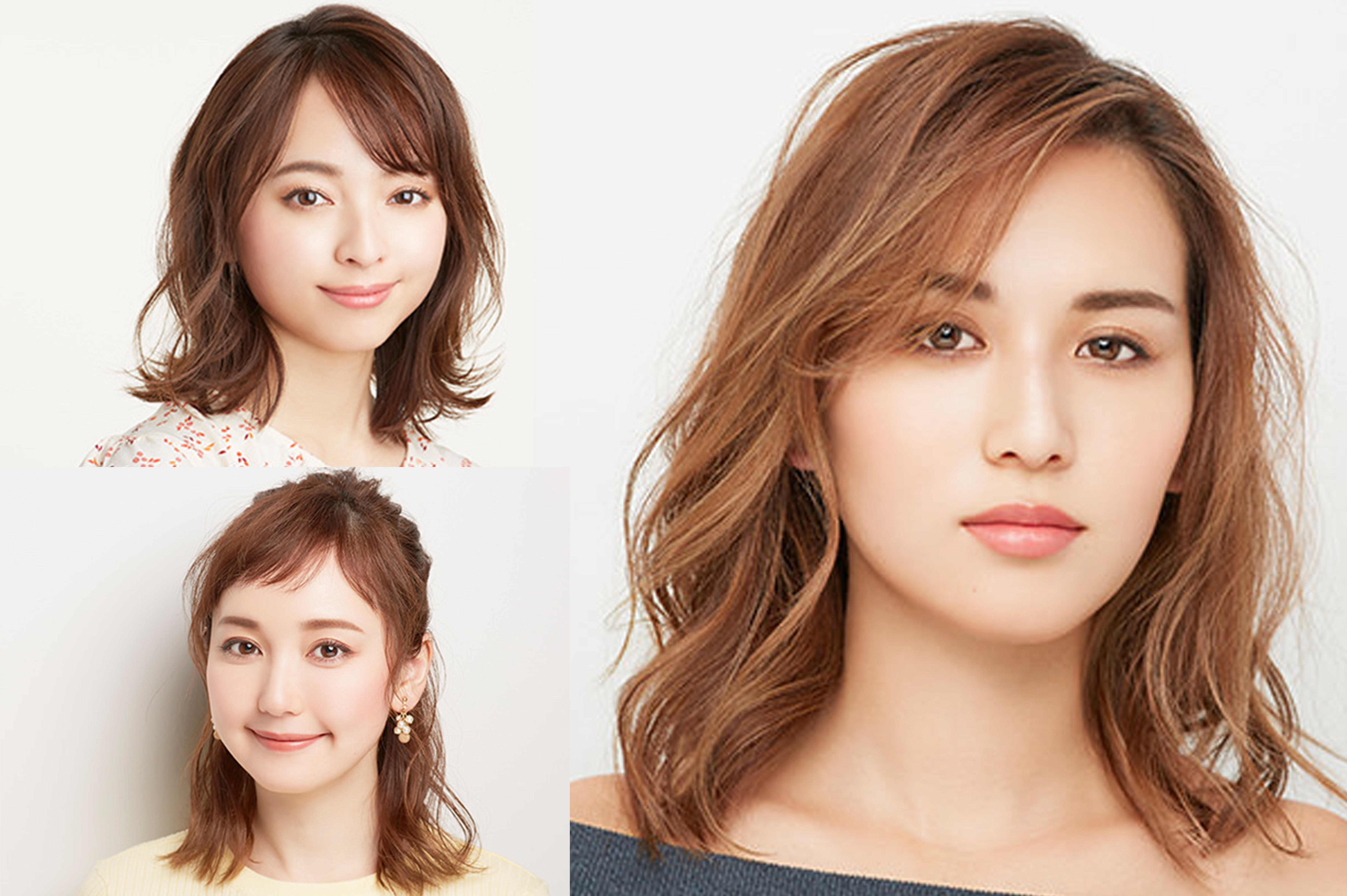 【顔型別ヘア&メイク保存版】丸顔、面長、エラ張りのお悩み解消方法をプロが伝授♪
