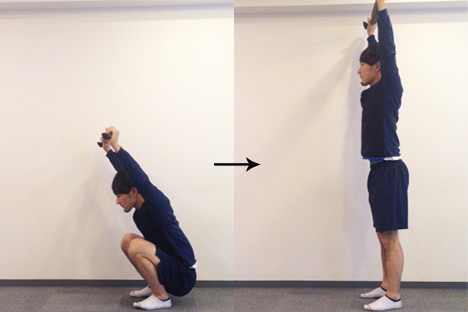 エクササイズをしている様子