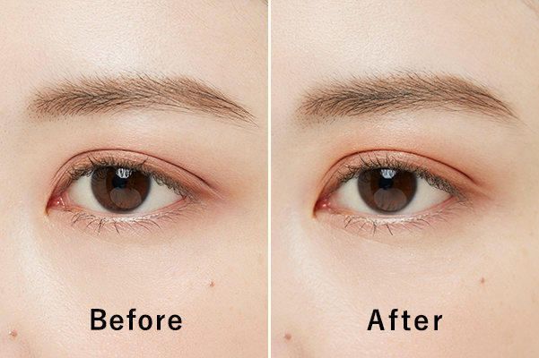 アイシャドウベースbeforeafter