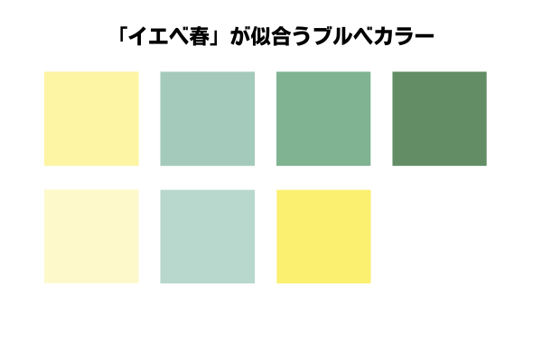 「イエベ春」が似合うブルベカラー