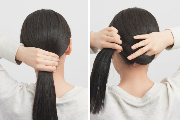 ヘアクリップを使ったアップアレンジのHOW TO
