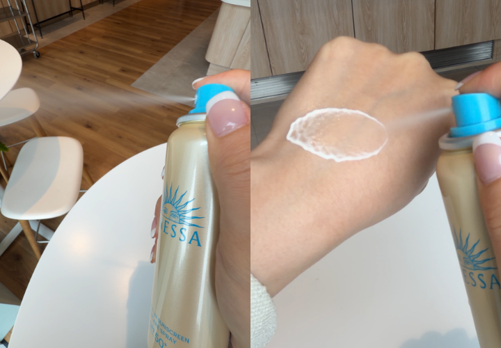 アネッサ パーフェクトＵＶ　スキンケアスプレー　ＮＡのテクスチャー