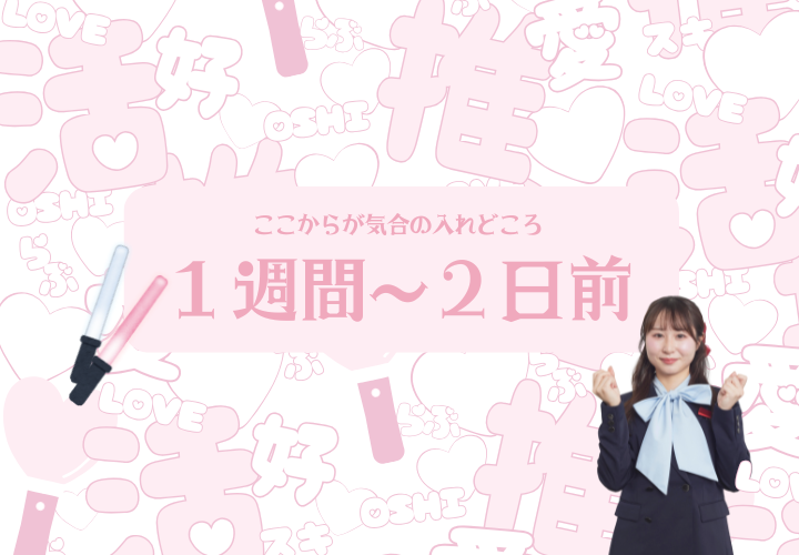 1週間前に準議すること