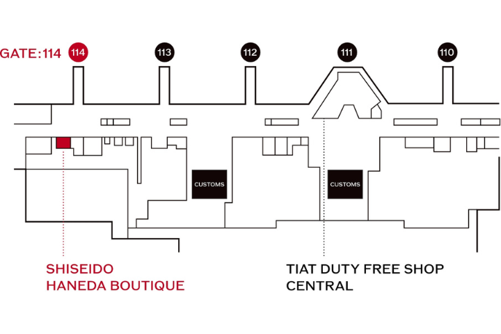 SHISEIDO HANEDA BOUTIQUEの地図