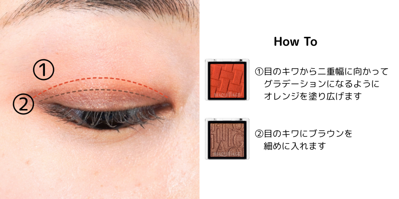 アイシャドウの塗り方