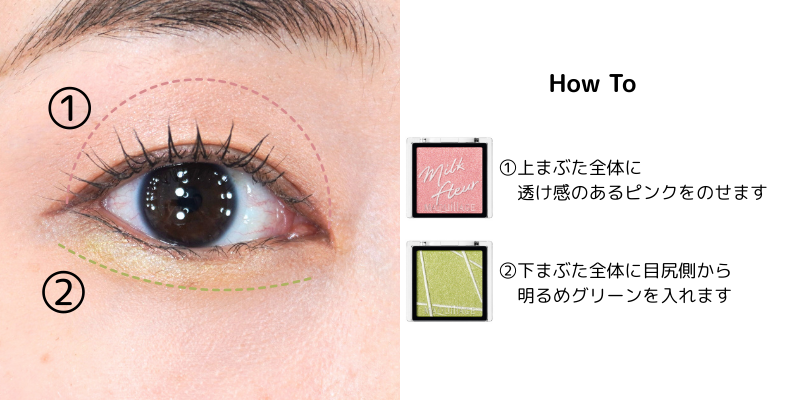 アイシャドウの塗り方
